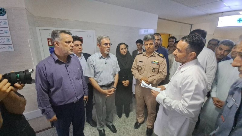 پایگاه خبری مفدا رفسنجان: 📰 از گلایههای مردم کنارک تا روایت کادر درمان؛ جانشین وزیر بهداشت پای صحبتهای مردم جنوب نشست🔴بازدید از مرکز بهداشت شمار