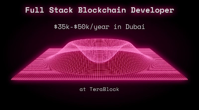Web3 Full Stack Blockchain Developer $35k - $50k in Dubai at TeraBlock