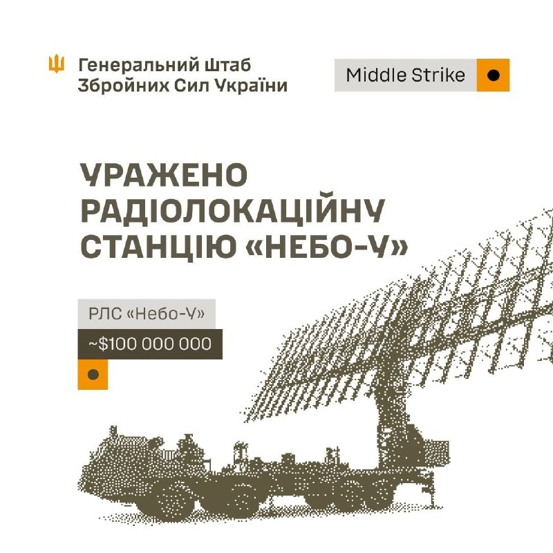 Генералният щаб на Украйна потвърди серия от стачки по руски военни цели.