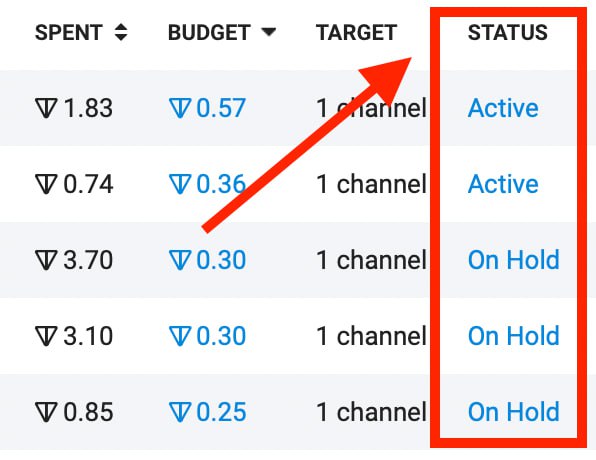 If your ad is still under review, how long should you wait for it to pass moderation?Usually, it’s just a few days or less, but it can take longer. The longest I’ve waited was almost three weeks.❗️Important to note:Moderation time depends on Telegram’s system, not your ad. However, if it’s your first ad or you’ve recently changed your Telegram channel name, the process may take longer.Check your ad status (see on the picture):— 
