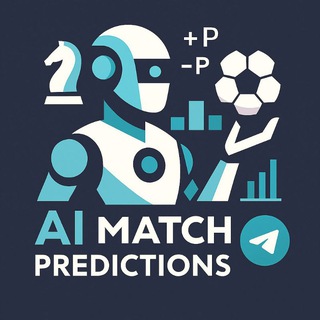 AI match predictions Telegram channel profile photo
