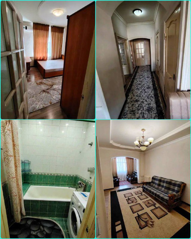 •Аренда:- Сергели-7, рядом с метро.- 2 комнатная, 6 этаж, 9 этажный дом, хороший ремонт, мебель и техника, интернет, цена: 420$------------------------------------✏️ Telegram 👉 @dom_vsem_uz----------