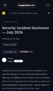 An Autonomous AI Agent Breached Hugging Face and Logged 17,000 Actions