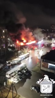 A convoy of ambulances was spotted in Kyiv carrying residents evacuated from Russian-occupied Oleshky to hospitals in the capital.