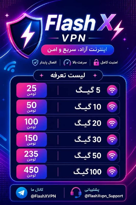 زیبایی و سلامتی: 🚀 FlashXVPN | اینترنت سریع و پایدار 💜🔐 امنیت بالا | ⚡ سرعت عالی | 🌐 اتصال پایدار🎁 تست رایگان سرویس هم داریم!قبل از خرید،