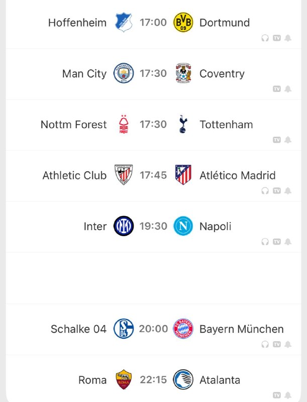 فوتبال اروپا: برنامه مسابقات مهم امروز فوتبال اروپا@FootballEuropaChannel