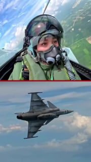 The Queen of Thailand made her first solo flight with a fighter jet.