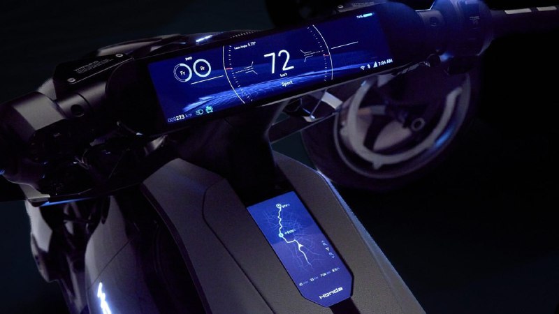 Honda показала двухмоторный электробайк 3