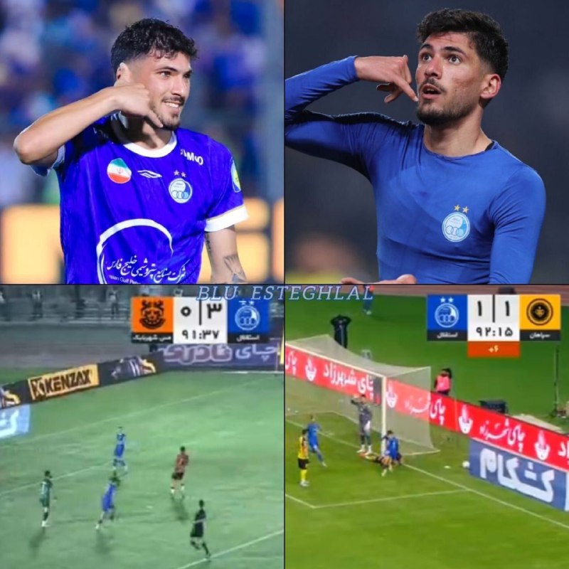 Esteghlal Twitter: قلیزاده کلا برامون ۲ تا گل تو لیگ زده که جفتش دقیقه نودی بوده...🟡سپاهان (۳+۹۰)🟠مس شهر بابک (۲+۹۰)اسی تایم🔥💙Taleb@Estegh