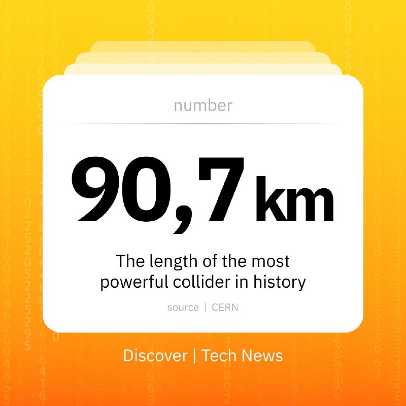 🏗 90.7 km: The Length of the Most Powerful Collider in HistoryIn 2025, CERN confirmed the feasibility and technical viability of the Future Circular Collider (FCC), the successor to the Large Hadron Collider.The 90.7 km ring would run beneath France and Switzerland at an average depth of 200 meters. The planned collision energy would reach up to 100 TeV, at least 6 times higher than the LHC. The main goals are ultra-precise studies of the Higgs boson and searches for physics beyond the Standard Model.The first phase is estimated at about $17 billion. For the first time in CERN's history, the project has attracted private capital. A consortium that includes funds linked to DST Global founder Yuri Milner and former Google CEO Eric Schmidt has pledged $1 billion.CERN's member states are expected to make a final decision around 2028. The FCC would not start operations before 2040.
