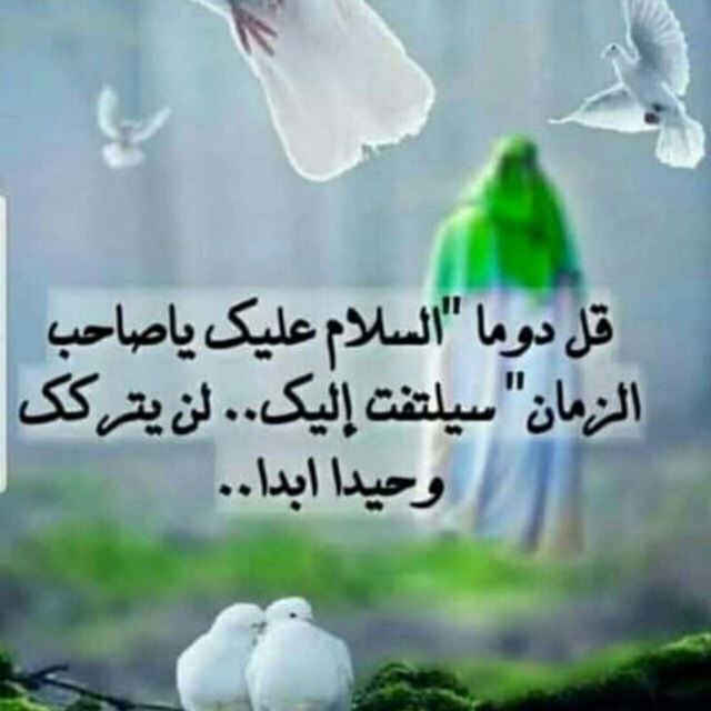 ❤️قُنِأَةَ َآلْﯙلْأَيُهُ فيُ حَبَ أَلْأَمَأَمَ عُلْيُ ❤️: "✨ قل دوما :"السلام علیک یاصاحبالزمان" سيلتفت إليک..لن یترکک وحيدا ابدا ..السلام عليك مولاي صاحب الزمان ورحمة الله وبركا