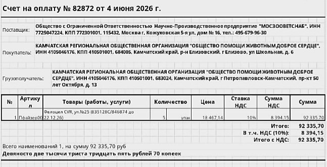 Друзья, нам необходимо закупить партию вакцины, чтобы...