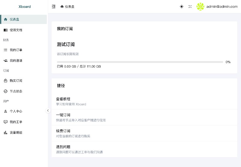 🆔  项目名称：Xboard⭐️  项目功能：机场面板📁  项目简介：一个基于 V2board 进行二次开发的高性能机场面板