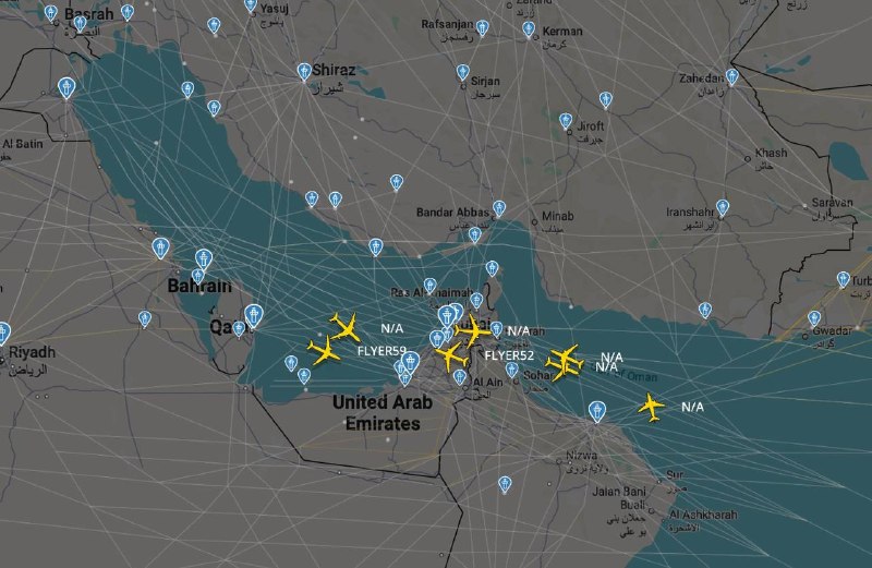 Vigorous movement of refueling planes in the Gulf area