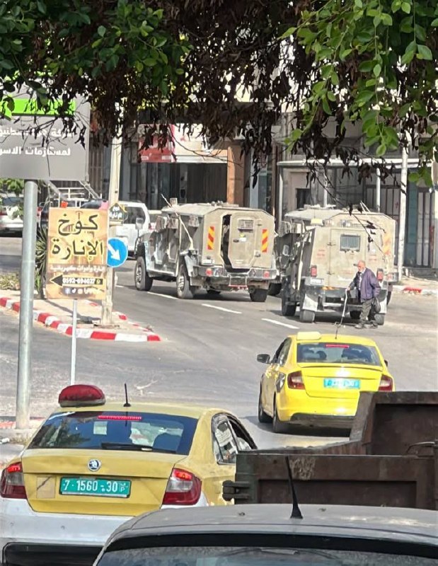 The presence of occupation vehicles near Barda Junction