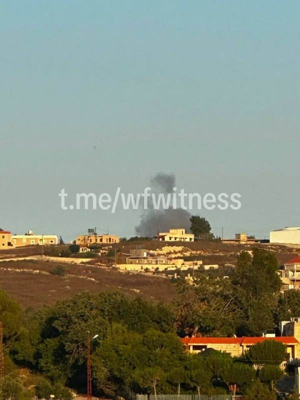 ️🇱🇧🇮🇱 תמונה מהתקיפה האווירית של ישראל על העיירה הכבושה בית יהון.