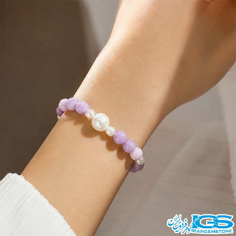 گوهر فردوس ایران: دستبند آمیتیست لوندر یاسی 💜🖤✅ تنظیم و تعادل چاکرای تاج و ریشه✅ آمیتیست: آرامش‌بخش، ضد اضطراب، تقویت تمرکز و شهود✅ مناسب 