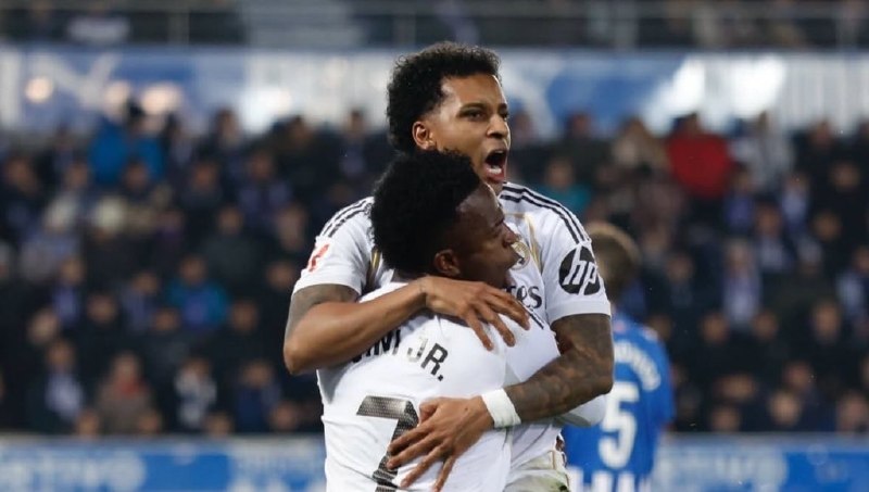 رئال مادرید | Real Madrid: ⚪️رتبه‌بندی گلزنای فعلی رئال مادرید مقابل اسپانیول:وینیسیوس: ۵ گلرودریگو: ۳ گلکیلیان امباپه و میلیتائو: ۲ گلکارواخال: ۱ 