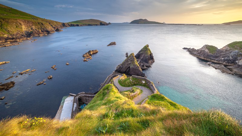 Ireland's western edgeSerpentine stairs of Dunquin Pier, County Kerry, Ireland (© Hugh O'Connor/Getty Images)