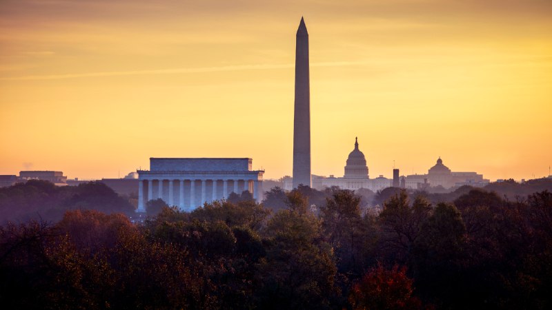 Out of many, oneAutumn sunrise over the National Mall, Washington, DC (© WLDavies/iStock/Getty Images Plus)