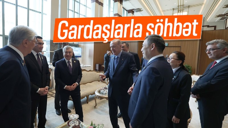 הנשיא ארדואן שוחח עם מנהיגי המדינות שפגש במסגרת פסגת TDT עבור לחדשות