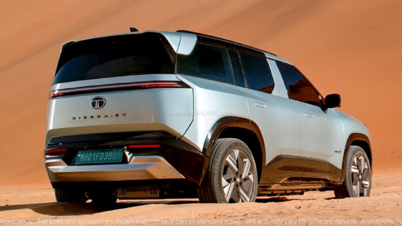 Новый электрический Tata Sierra действительно приехал не на шопинг в Dubai Mall,