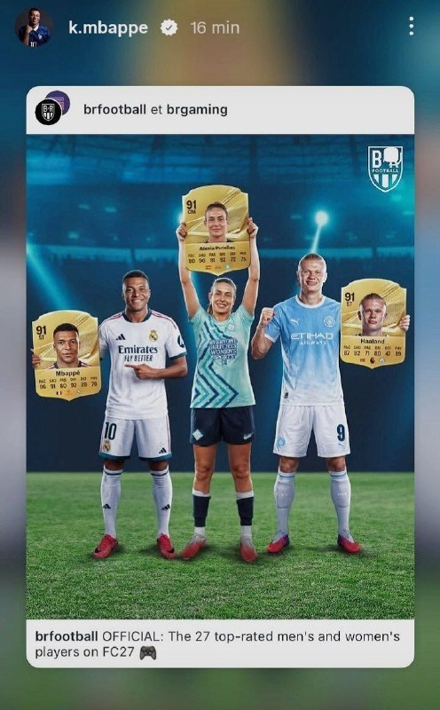 رئال مادرید | Real Madrid: 🤩🇫🇷 استوری کیلیان امباپه 👑 @FCRealMadrid |