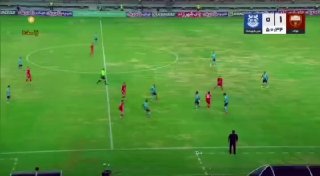 A spectacular goal by a Fold team player from the middle of the field