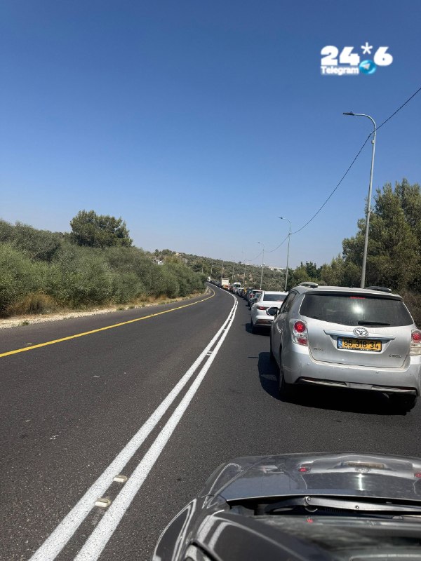 🇮🇱 כביש 55 למזרח: עומס כבד מנבי אליאס ועד עזון בעקבות השריפה.