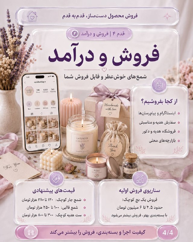 اخبار قزوین: ♦️برای شروع یک کسب‌وکار خانگی با هزینه کم، شمع‌سازی می‌تونه یکی از گزینه‌های مناسب و جذاب باشه 🕯️✨🔹اگر با شمع‌های عطری، 