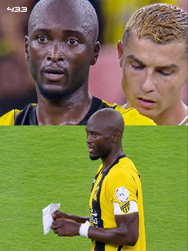 فوتبالی | Footballi.net: 🟡شيطنت کریس رونالدو 😂🟡 در جریان دیدار تیم‌های الاتحاد و النصر، وقتی سرمربی الاتحاد دستورهای تاکتیکی را به دانیلو داد، رو