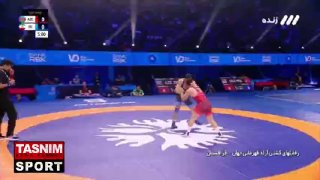 מוחמד נחודי אישר את מדליית הכסף שלו על ידי עלייה לגמר טורניר ההיאבקות