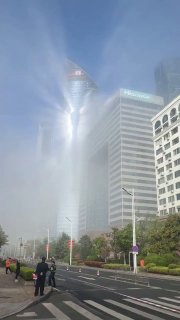 The Tyndall effect is the scattering of light by suspended particles in a colloid or fine suspension, making a light beam's path visible.This happened during a recent marathon in China.Science and facts💡