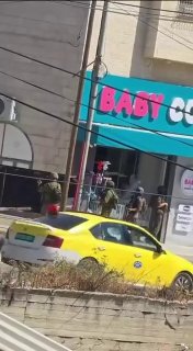 דחוף: כוח חי"ר פרוס ברחוב הראשי של מחנה עסכר, מזרחית לשכם, ליד מסעדת סנדוויץ' קינג.