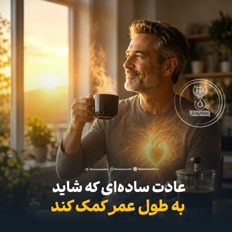 مجله پزشکی: عادت سادهای که شاید به طول عمر کمک کند!محققین دانشگاه تولین آمریکا: طبق تحقیقات جدیدمون، قهوه خوردن اول صبح میتونه خطر