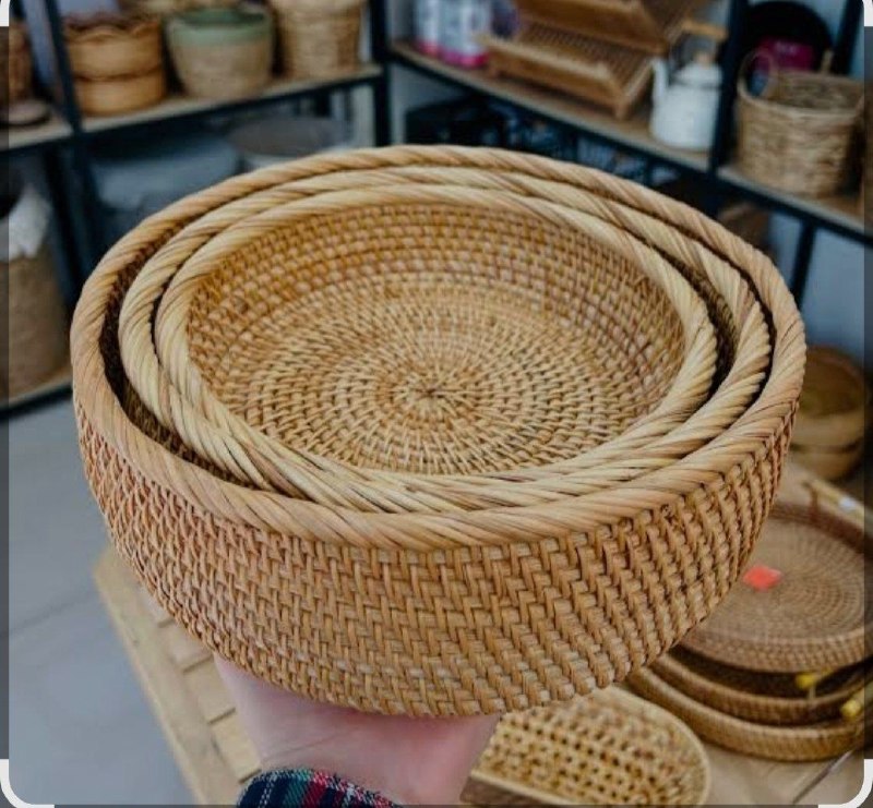 🔴پخش آشپزخانه پارادایس هوم🔴: 🌱نام کالا:سبد حصیری ⌨کدکالا:x85📦تعداد در کارتن:20💸قیمت:5/863/000ساخت کشور :چین🇨🇳.لینک سفارش📥✍️👩💻@Pegah_shahbazi👩💻@para