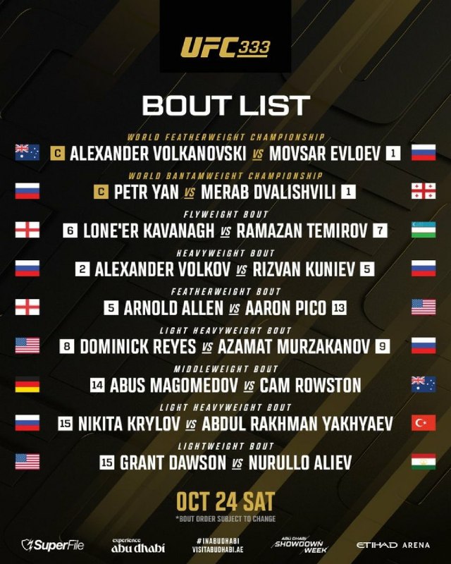 👑MCGREGOR NEW🇮🇪: کارتای ضعیف این مدت رو فراموش کنید ، ببینید چه کارتیه UFC 333ABSOLUTE BANNNGER🔥🔥🔥©®™️❌channel❌ @ConorMacGregor_ns 🦍😎