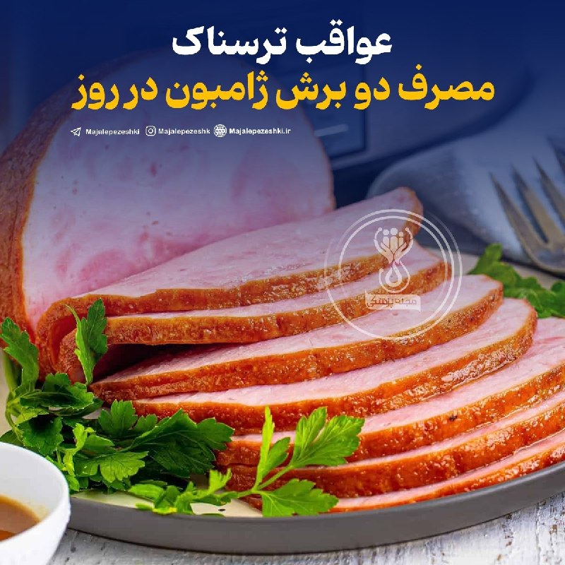 مجله پزشکی: عواقب ترسناک مصرف دو برش ژامبون در روز !⚠️◽️طبق نتایج جدید یک مطالعه جدید در دانشگاه کمبریج، مصرف گوشت‌های قرمز و فراوری