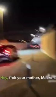 לך תזדיין, מקרון אללהו אכבר! אנחנו נזיין את אמא שלך מהגרים איסלאמיים צעקו איומים ו"אללה אכבר" על שיירת המכו…