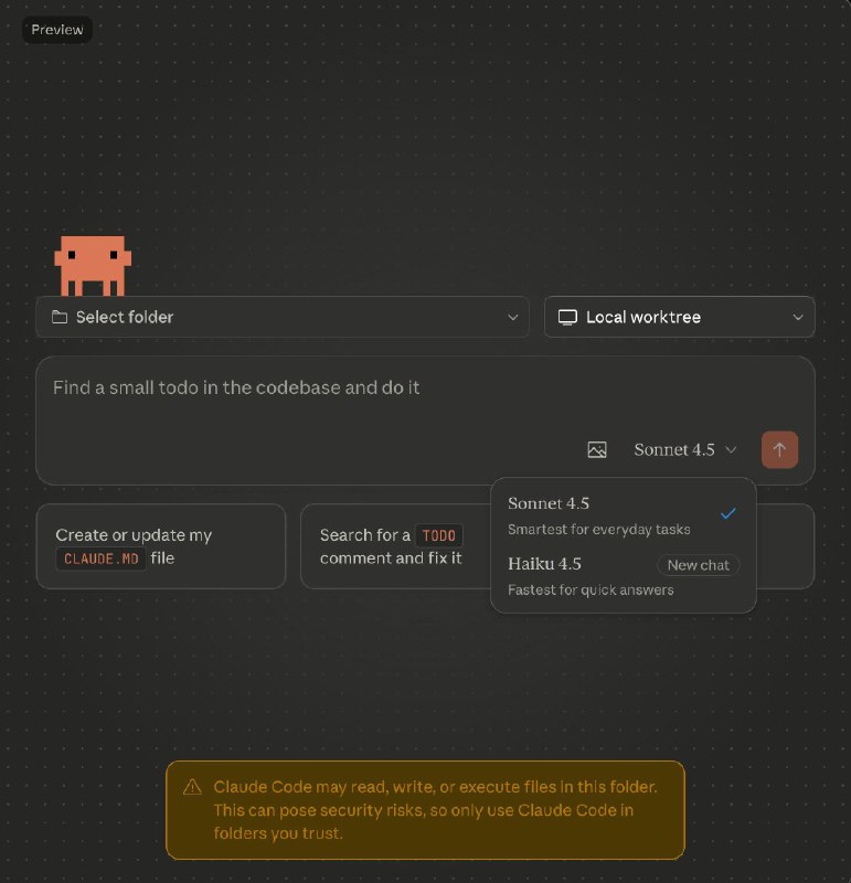 Ещё одно обновление от Anthropic за вчераОбновился Claude Desktop и туда добавили Claude Code. Теперь у CC есть красивый GUI! Функционал пока что ограничен – например, отсюда нельзя запустить субагентов, но выглядит красиво!На самом деле, CC Desktop это такой 