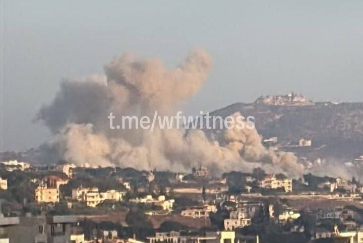 ️🇱🇧🇮🇱 פיצוץ ישראלי בעיירה הכבושה כפר תבנית בתוך רצועת הביטחון של דרום לבנון.