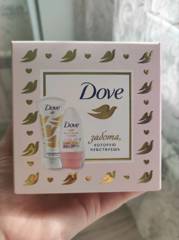 Новый подарочный набор Dove. В наборе дезодорант и крем для рук. — фото 1