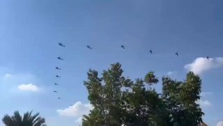 טייסת מסוקי קרב ישראליים הועברה מהנגב לבסיס רמת דוד ליד חיפה.