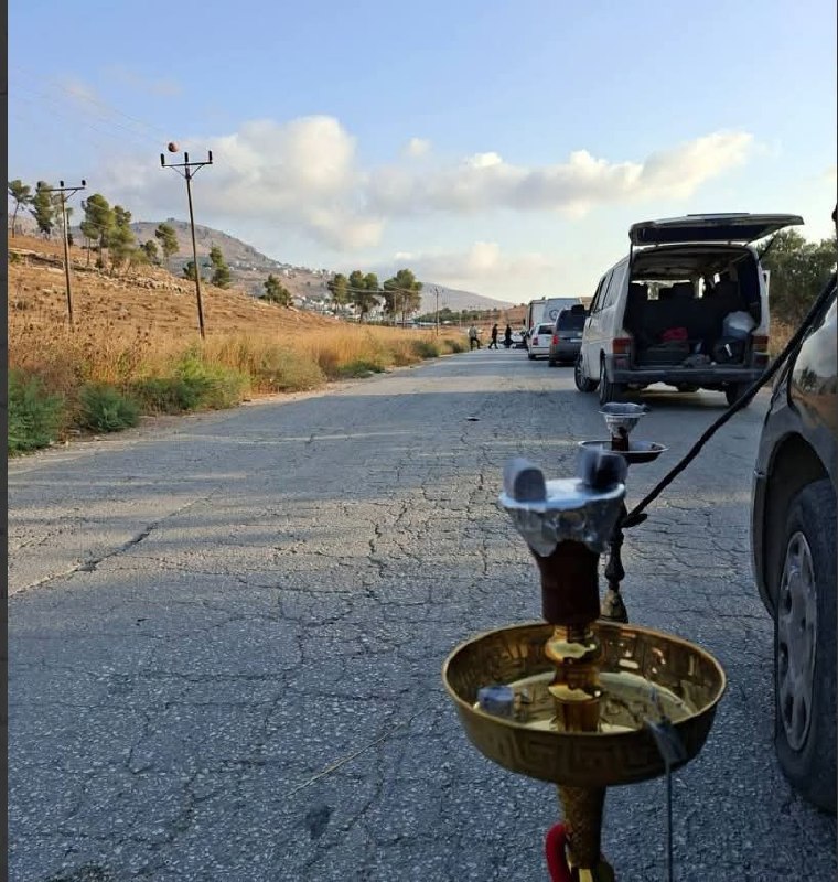 מאחד המחסומים המקיפים את העיר שכם 🙃🙃