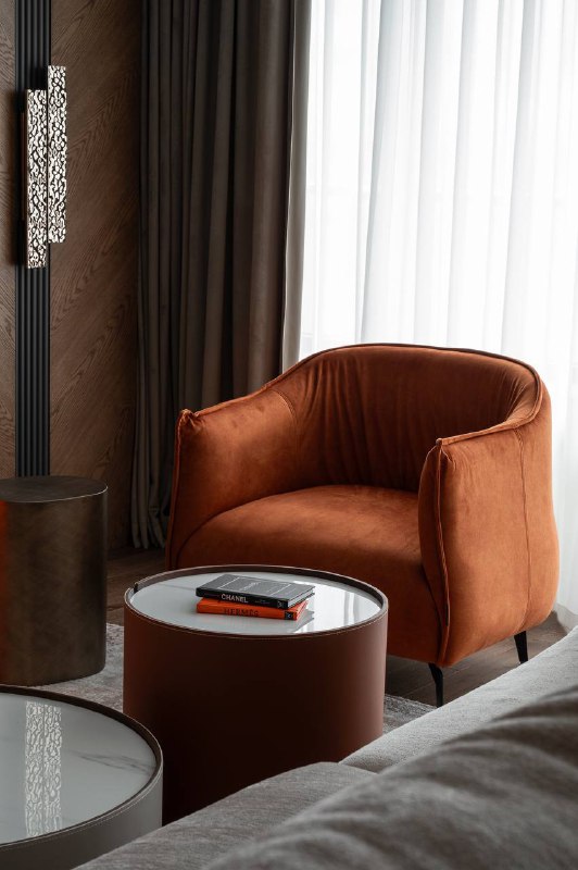 Реализованная кухня-гостиная с прихожей площадью 54,3 м . Проект был реализован хозяевами самостоятельно с вниманием к деталям и следованием первон... - изображение 4 - гостиная, выразительным, реализованная