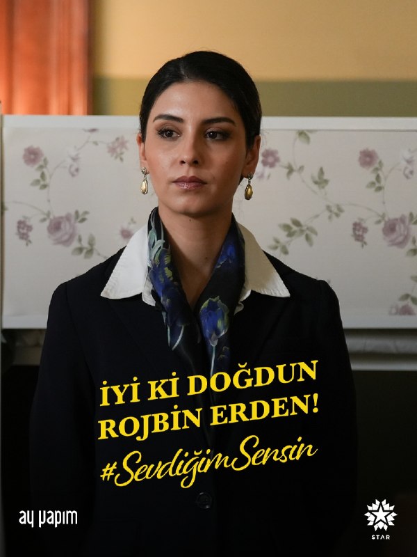 سریال توکسی هستی که دوست دارم: پست جدید از پیج سریال ✨📌تولدت مبارک روژبین اردن 🥳#SevdiğimSensin #Post 🆔👉@SevdigimSensin_fa