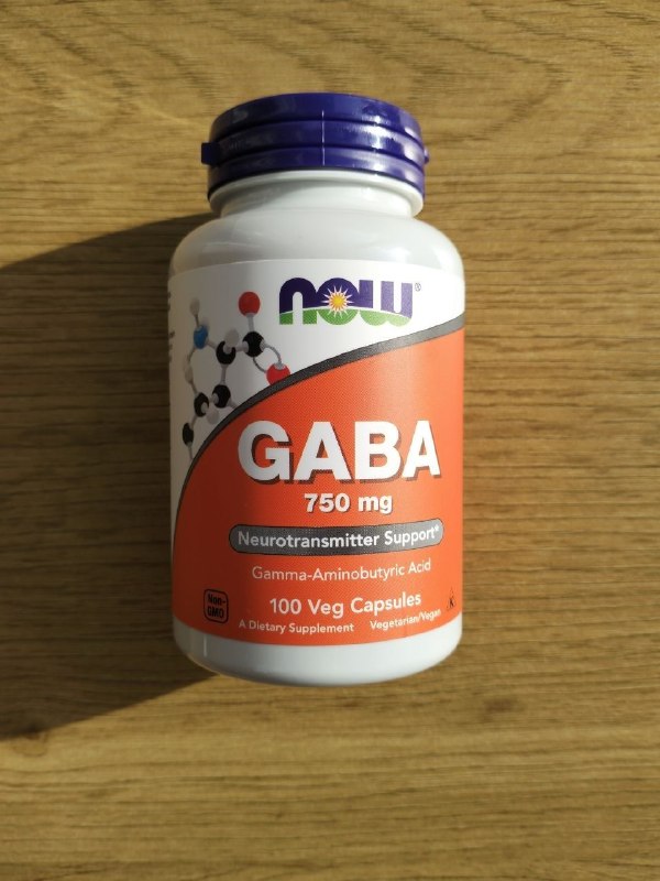 GABA — 750 мг, 100 веганских капсул