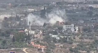 הפצצה ארטילרית מכוונת לבניין עיריית בני חיין