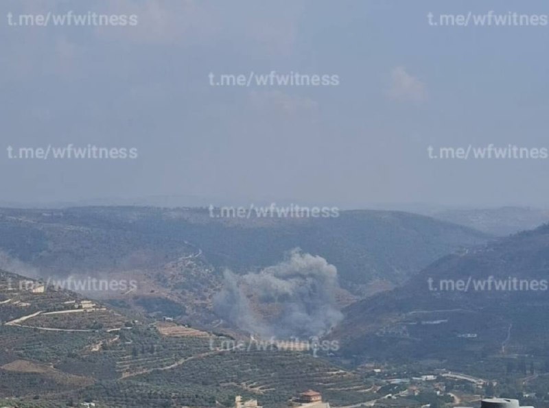️🇱🇧🇮🇱 תקיפה אווירית ישראלית כוונה לוואדי אל חוג'ארי, דרום לבנון.