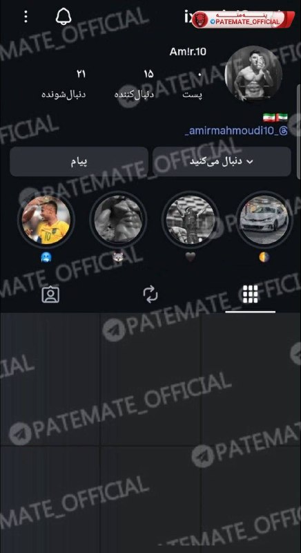 پته مته | Patemate: اول بگم که امیرحسین محمودی خیلی بازیکن خوب و بی حاشیه و مودبیه پیج پی وی ام اکثر بازیکنا دارن چون بعضیا دوست دارن بدونن